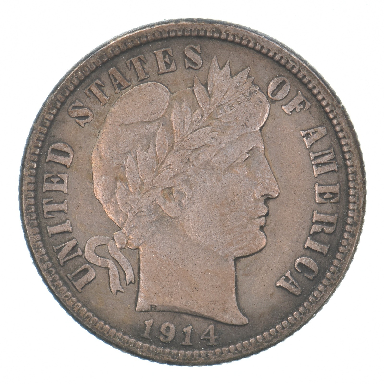1914 Barber Dime Beautiful Tone *9534
