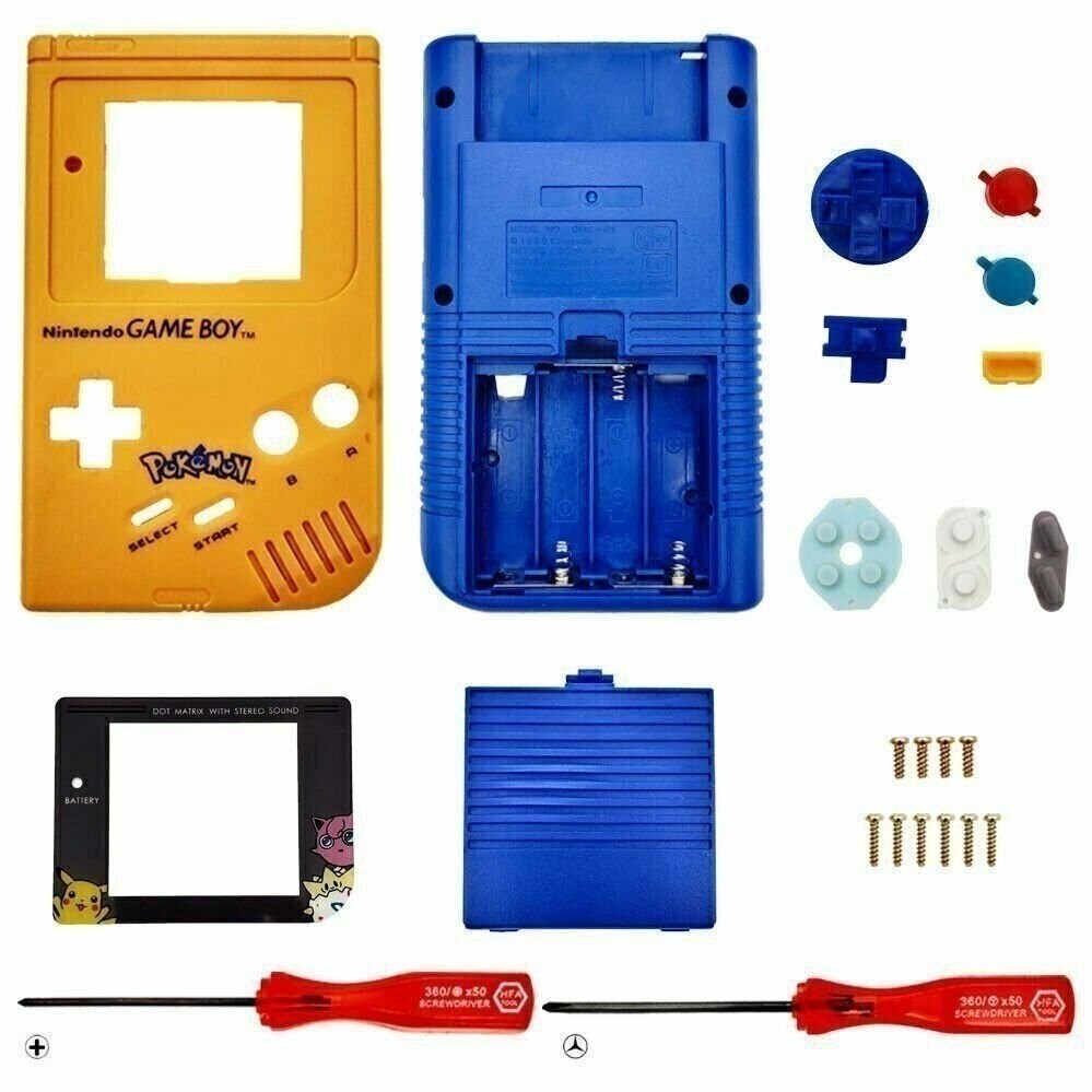 Replacement Housing Original Nintendo GB Game Boy Shell Blue Orange Pokemon DMG