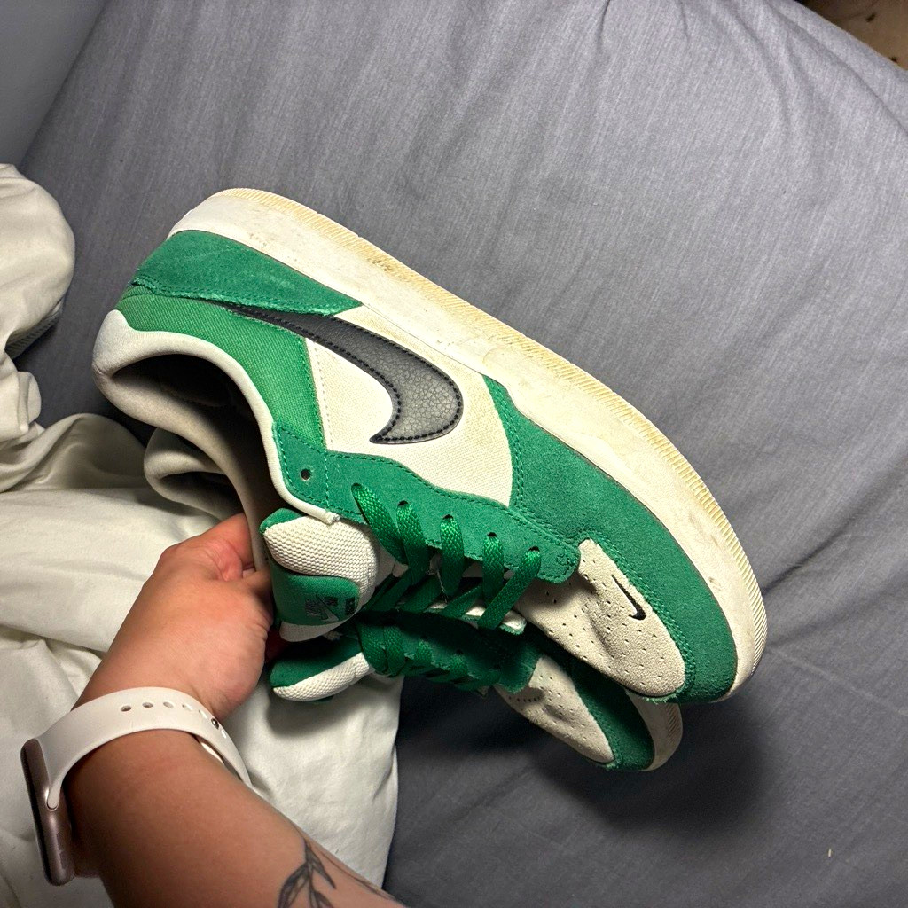 Nike SB Dunk Low Men’s Green/White/Black Colorblock Low Top Lace Up DV5429-300