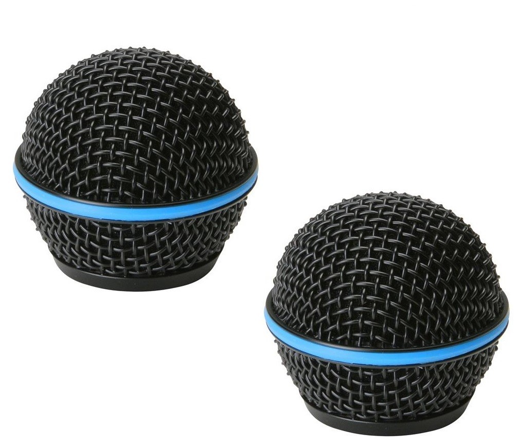 2 Pack Black Grille/Screen For Shure Beta58a Microphone Replacement Ball Head