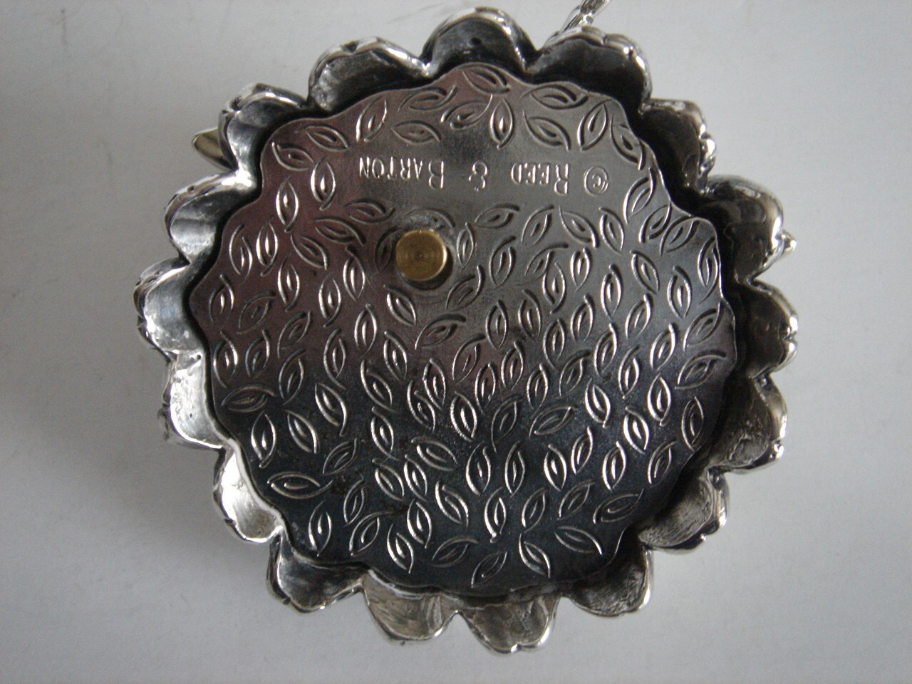 Reed & Barton Silver Plated Dragonfly w/Lady Bug Music Box Non-Working Order