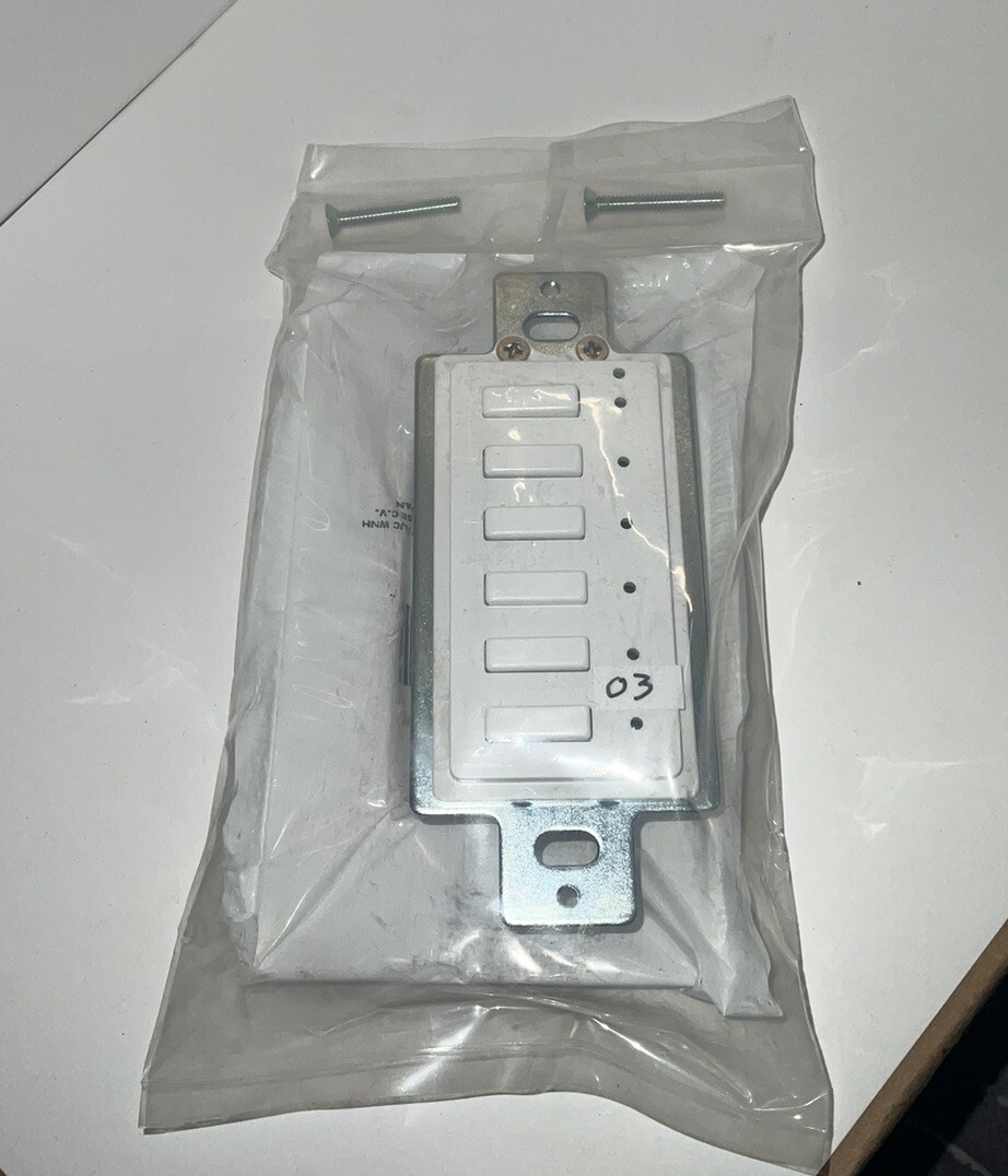 ILC Light Sync Control Devices G2 White 6 Button Push Switch LS-G2-WH-6
