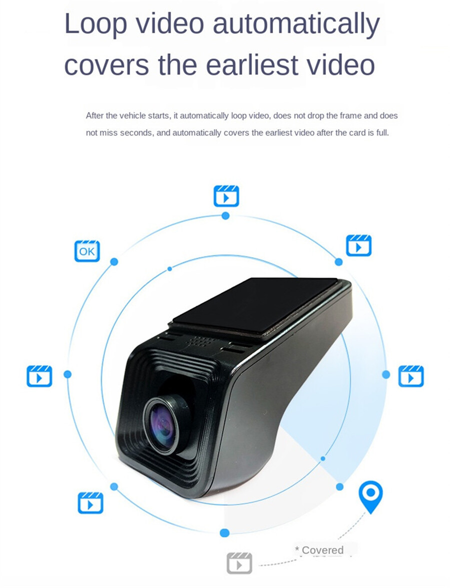 HD AR DVR Driving Video Recorder Dash Camera ADAS 2.0 For Car Android Navigation