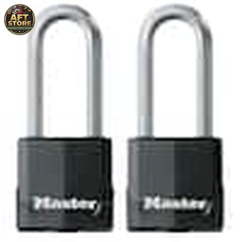 Master Lock Heavy Duty Outdoor Padlock with Key, 2 Pack