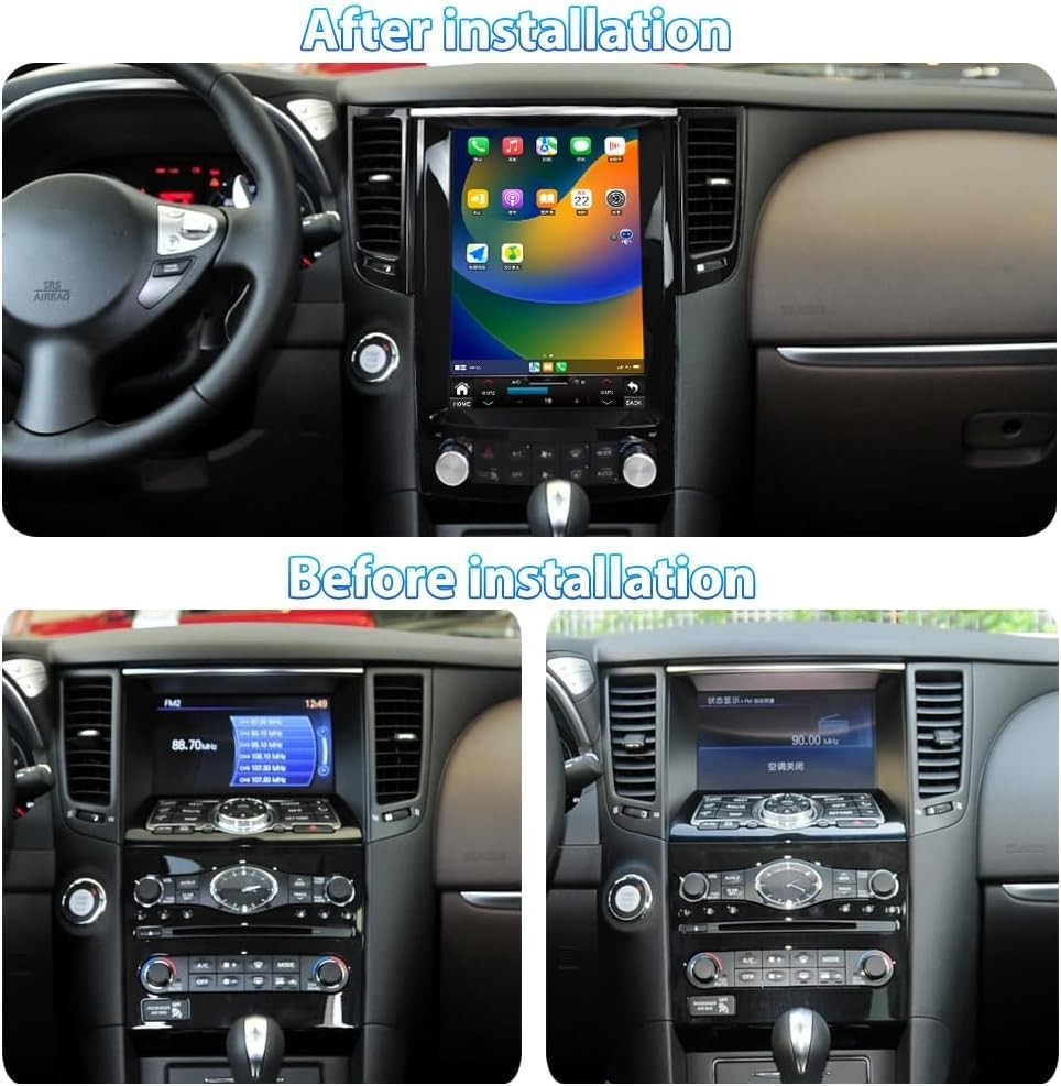 12.1" Android Car Radio Stereo GPS Carplay Navi For Infiniti QX70 FX35 2011-2015