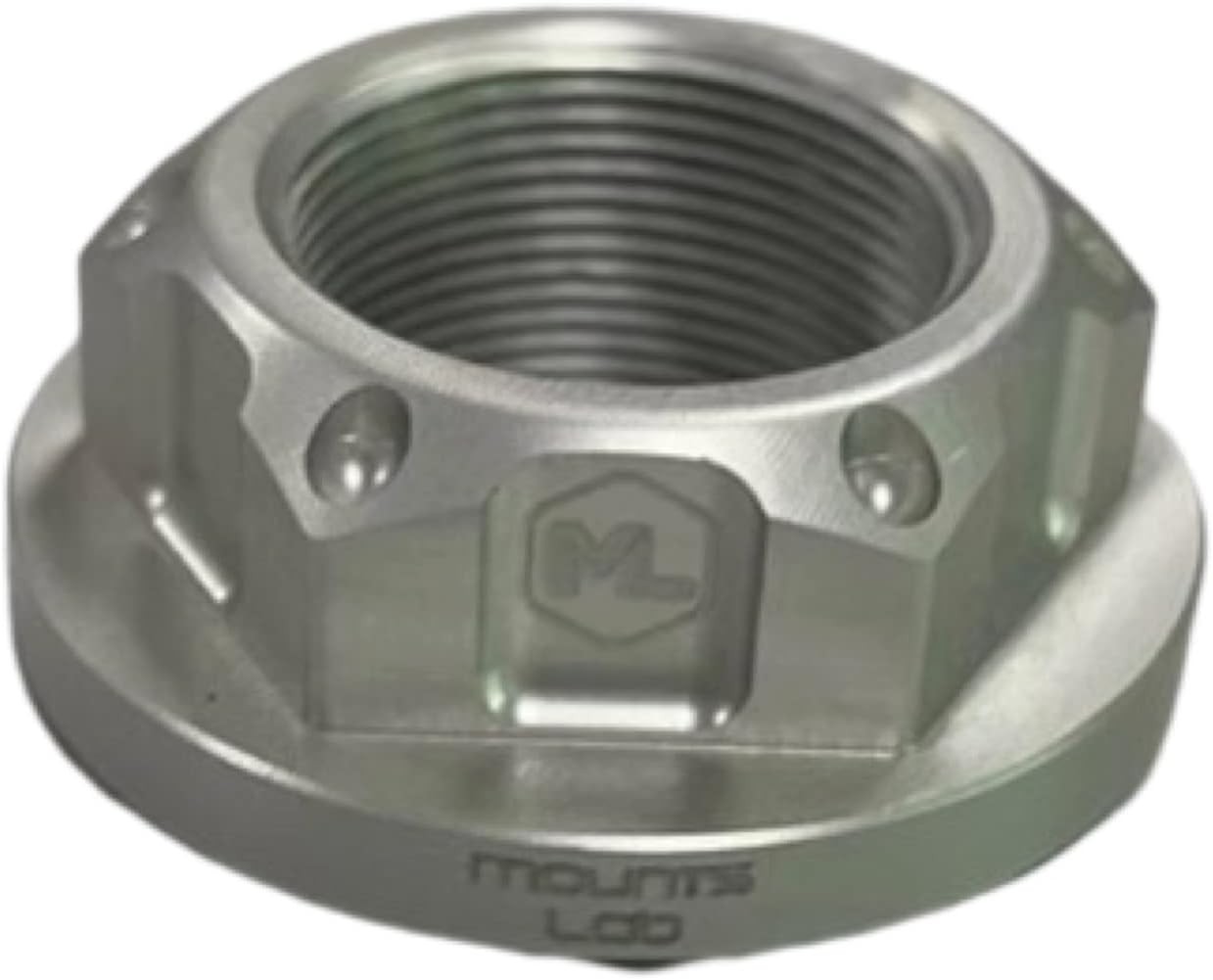 Steering Stem Nut (Aluminium Open/Flanged Top Yoke Nut M22x1.00mm) Only Stem Nut