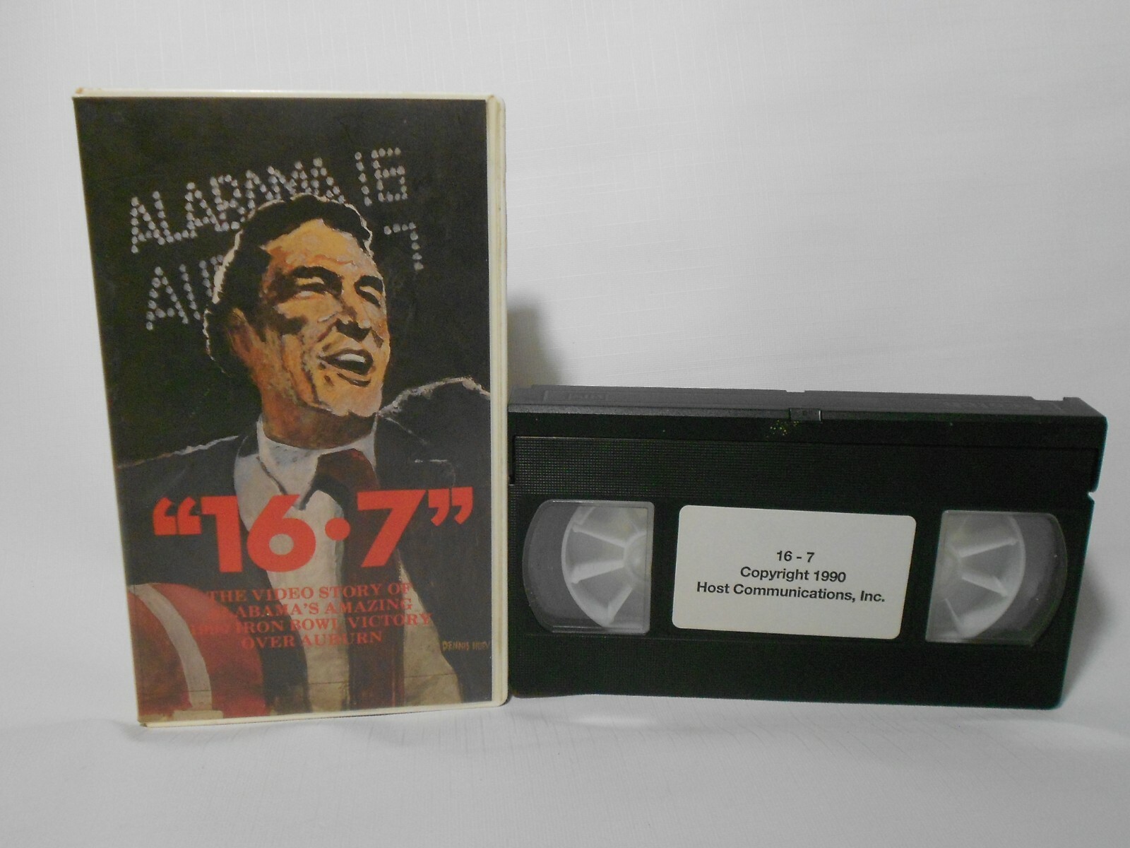 Vintage 1990 Alabama Crimson Tide Football Iron Bowl VHS Tape Untested 90s Bama