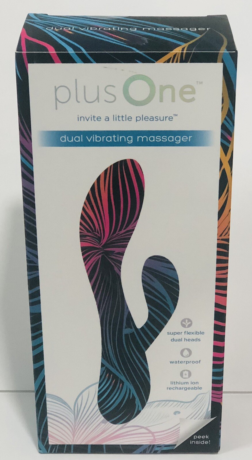 NEW Plus One Dual Vibrating Massager 10 Vibration Settings, Waterproof