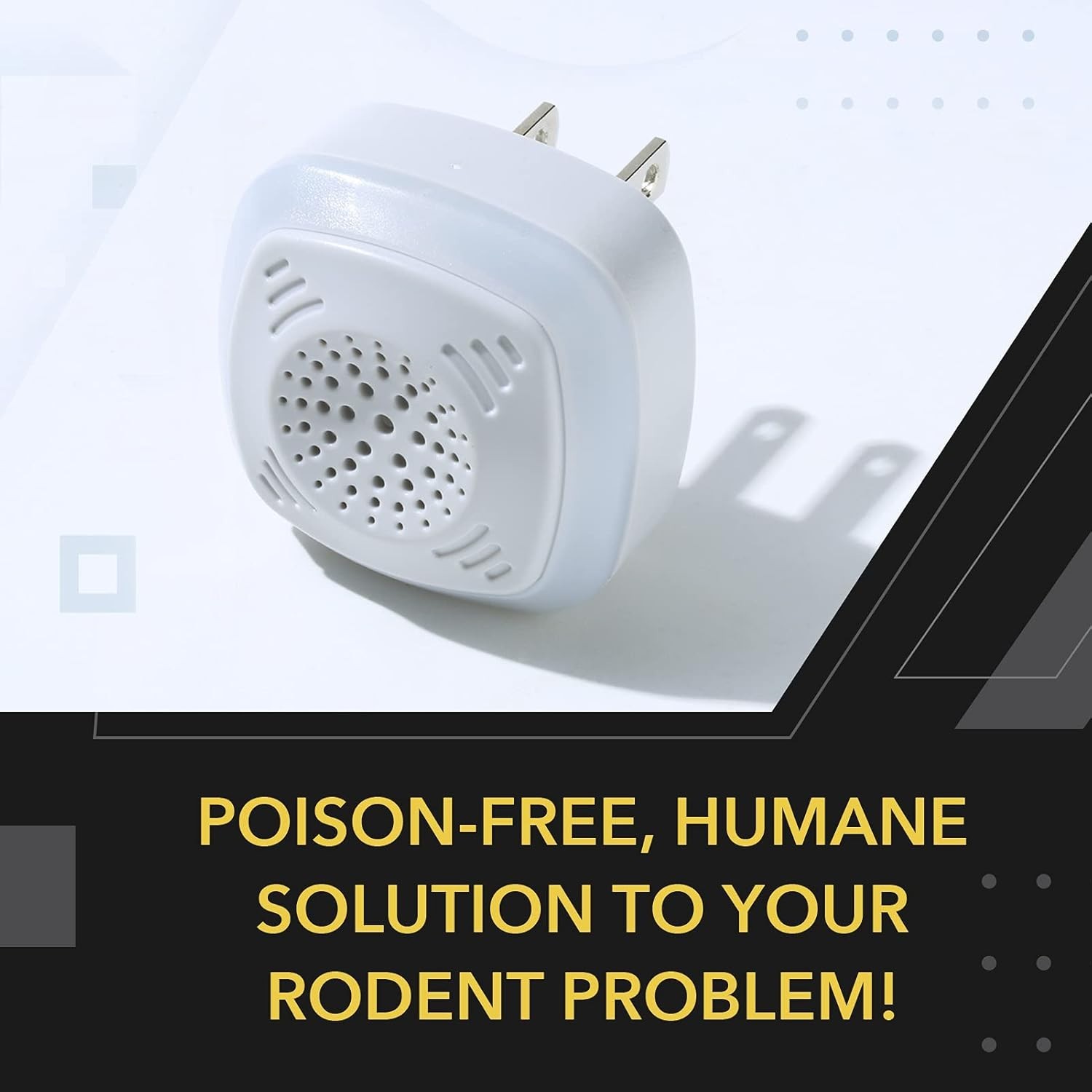 4-Pack Ultrasonic Rodent Repellers - Non-Toxic, Effective Home-Pest Solution