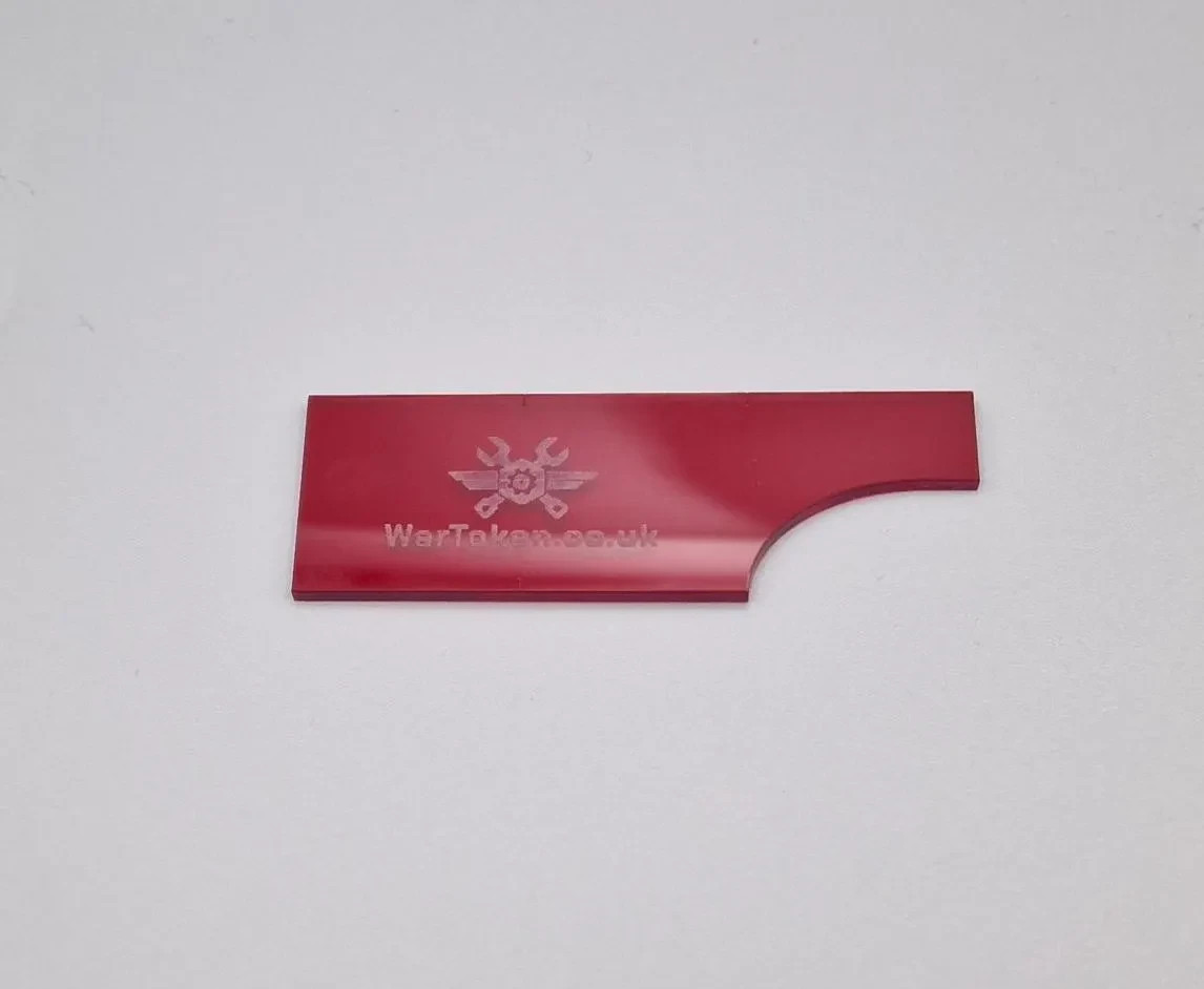 Wargame Measurement Gauge Tool - Acrylic Range Finder for Wargaming