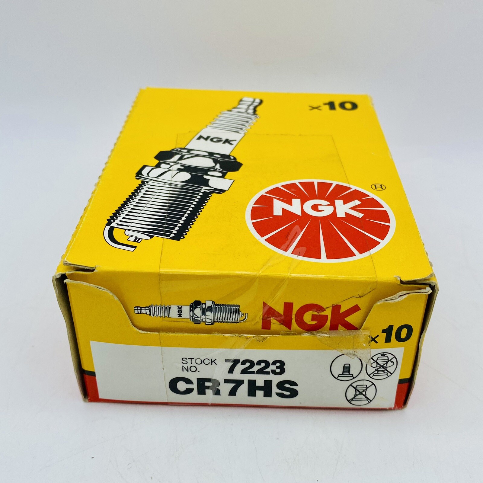 10 NGK Spark Plugs CR7HS Stock#7223 New unused