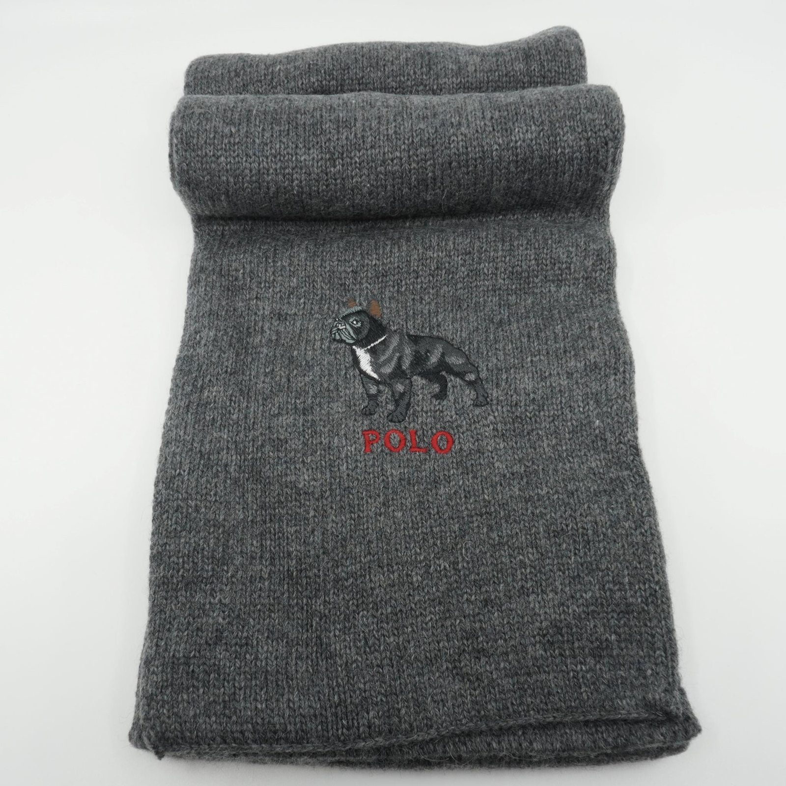 [PC0386-012] Mens Polo Ralph Lauren French Bulldog Scarf