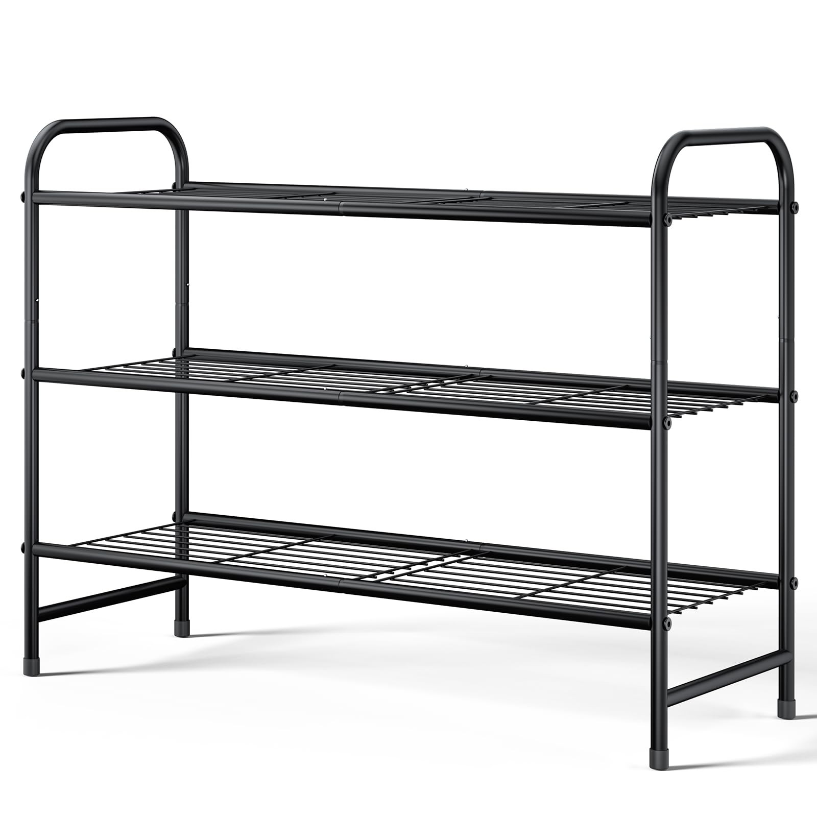 Shoe Rack - Stainless Steel Shoe Organizer, Sturdy Shoe Rack for Closet and F...