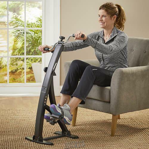 Deluxe Home Chairside Body Exerciser Foldaway Peddler Monitor Display 26x16Dx34h