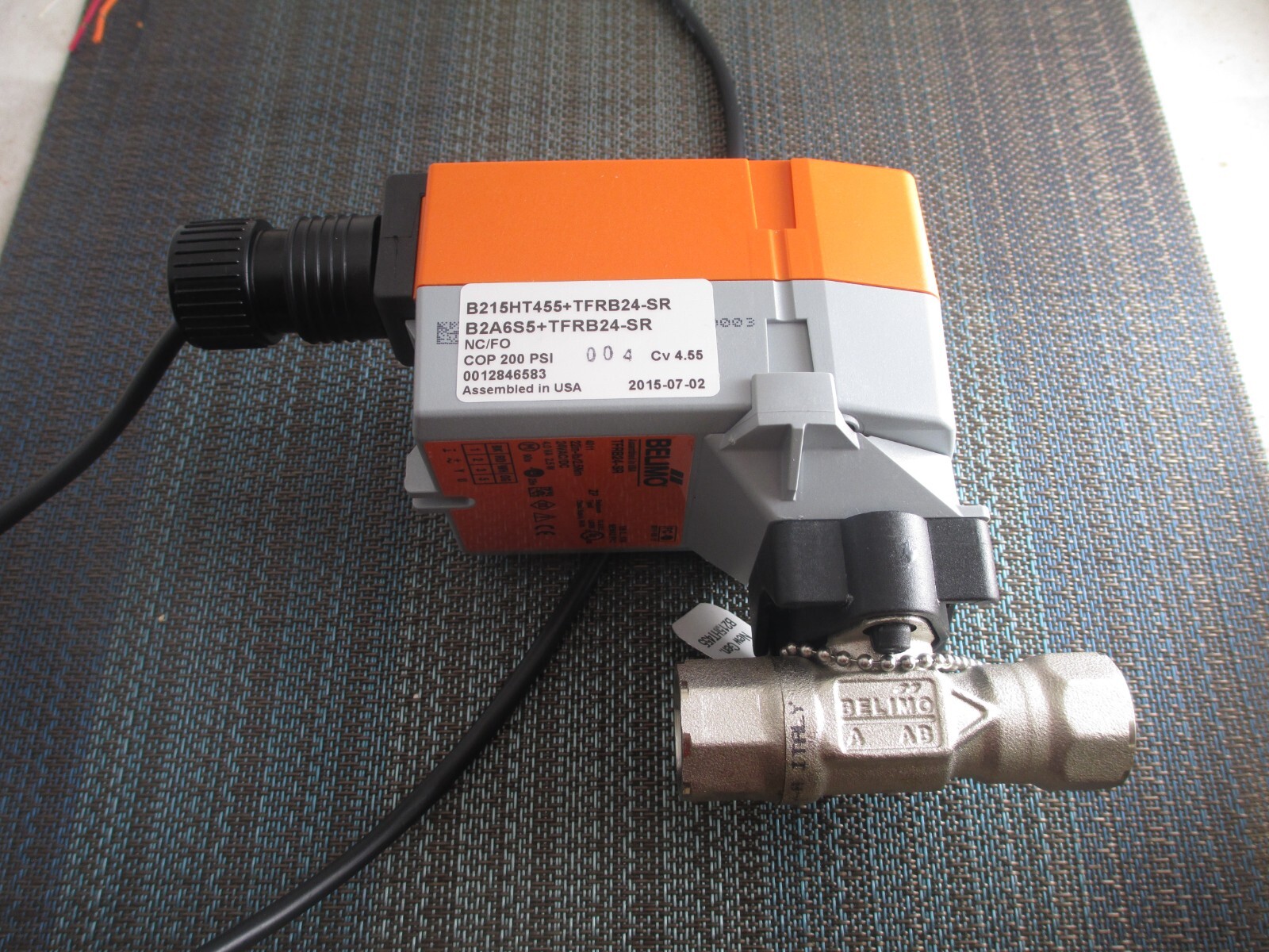 Belimo B215HT455 + TFRB24-SR Actuator and Valve NEW!