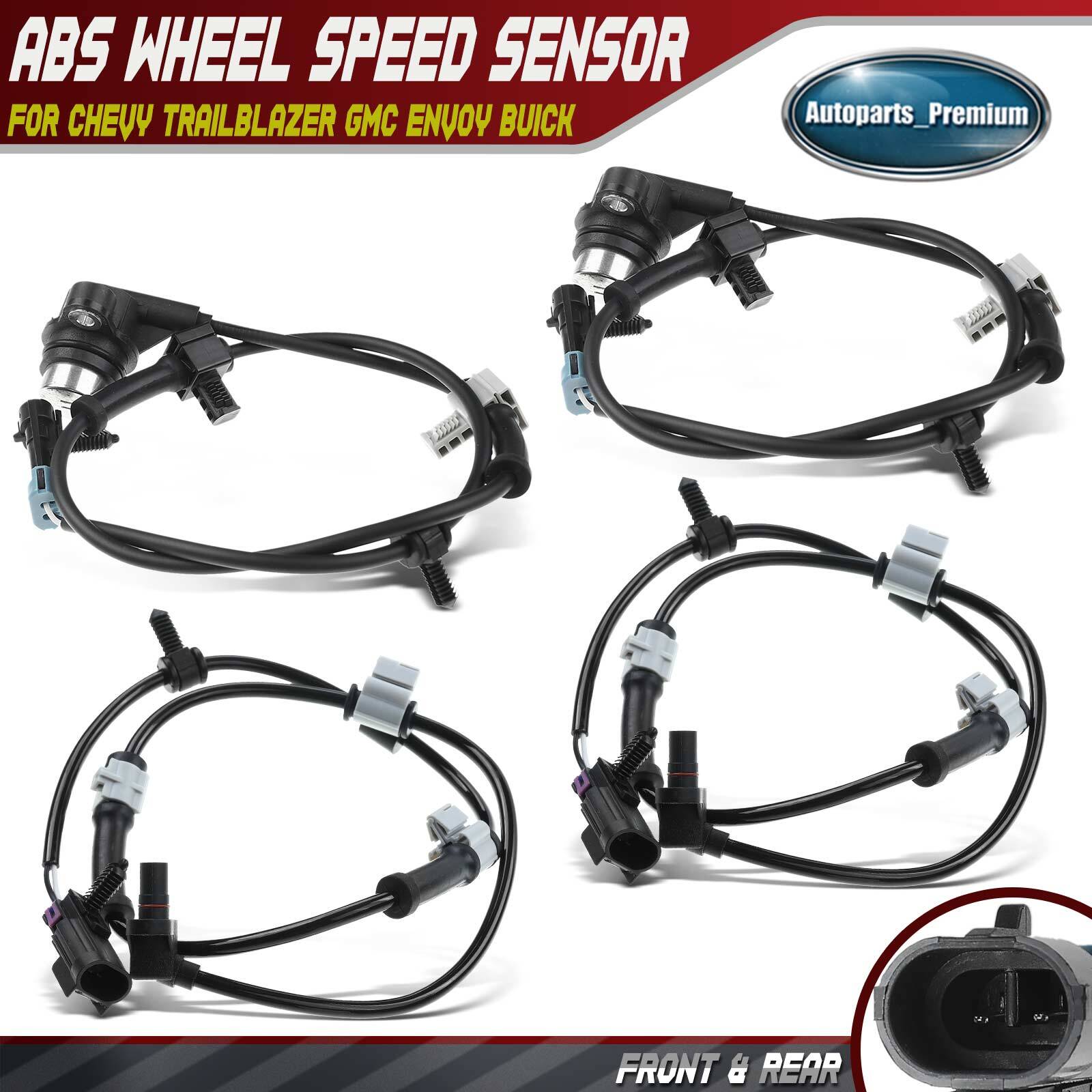 Front & Rear ABS Wheel Speed Sensor for Chevrolet Trailblazer GMC Envoy Buick