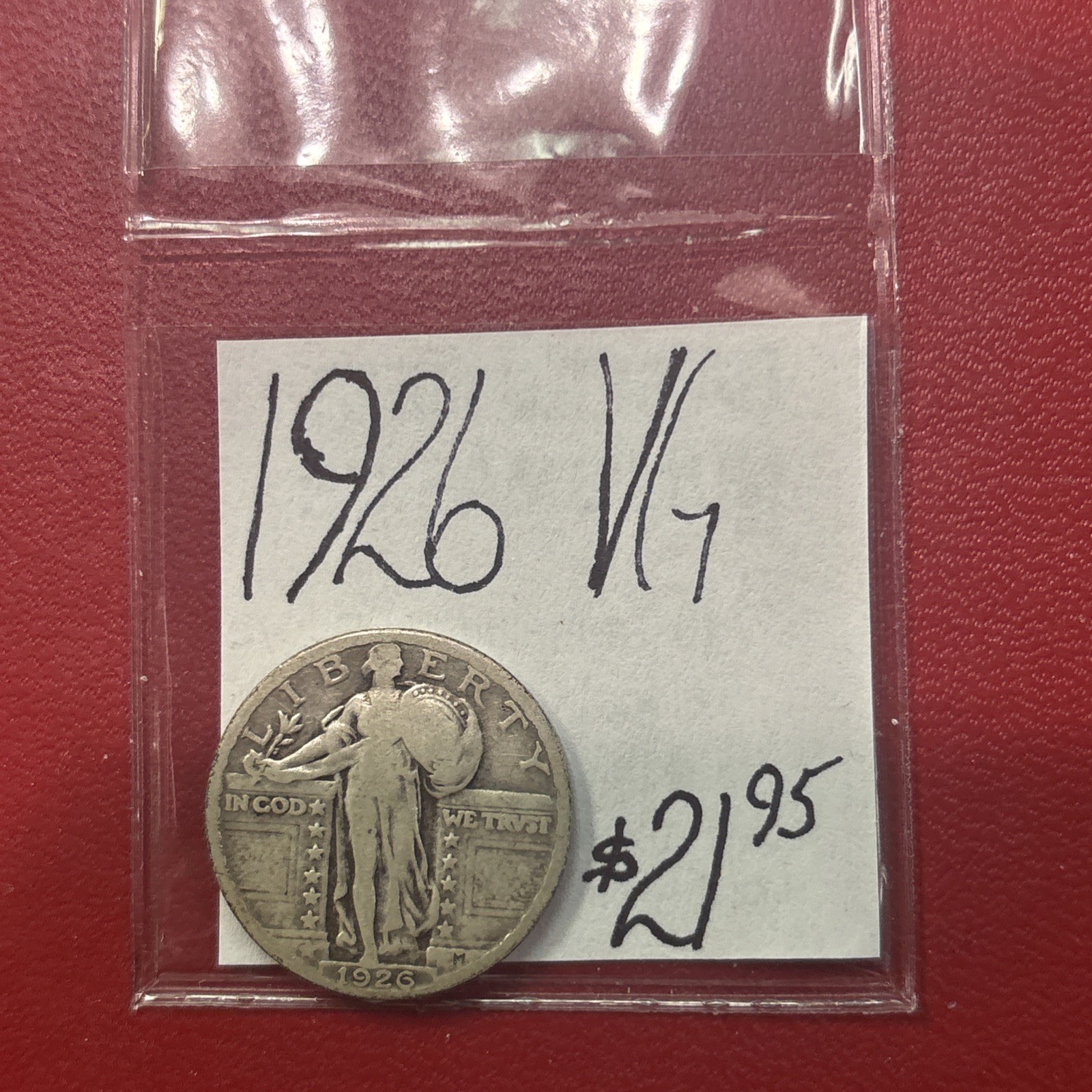 1926 Standing Liberty Quarter (VG) Very Good Condition!  ENN Coins