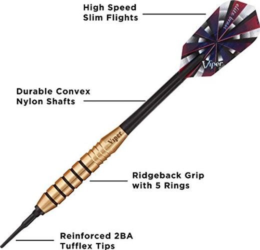 Viper Elite Brass Soft Tip Darts 20 Grams
