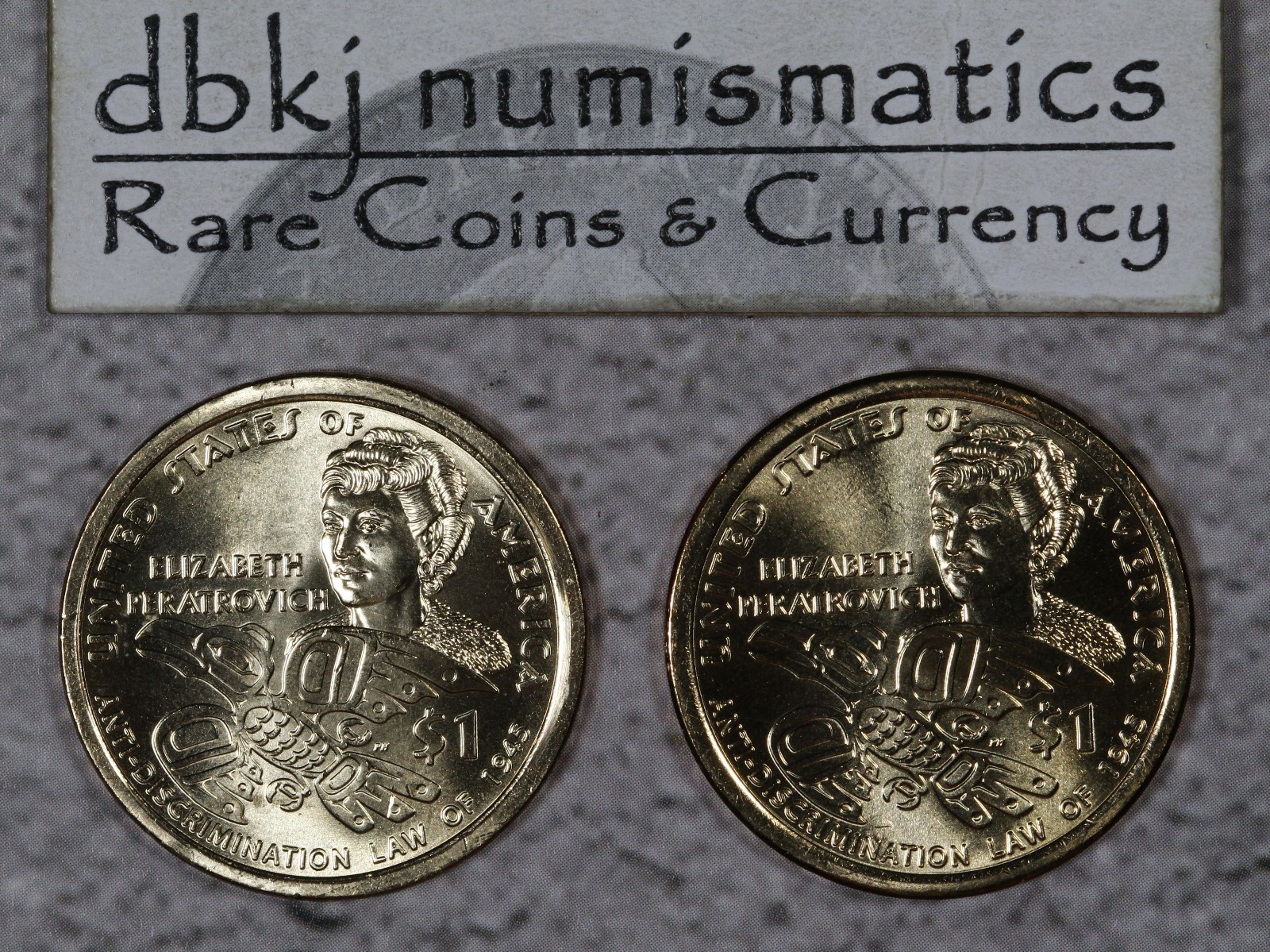 2020 P & 2020 D Native American Sacagawea Dollar $1 - BU - Choice to Gem Uncirc.