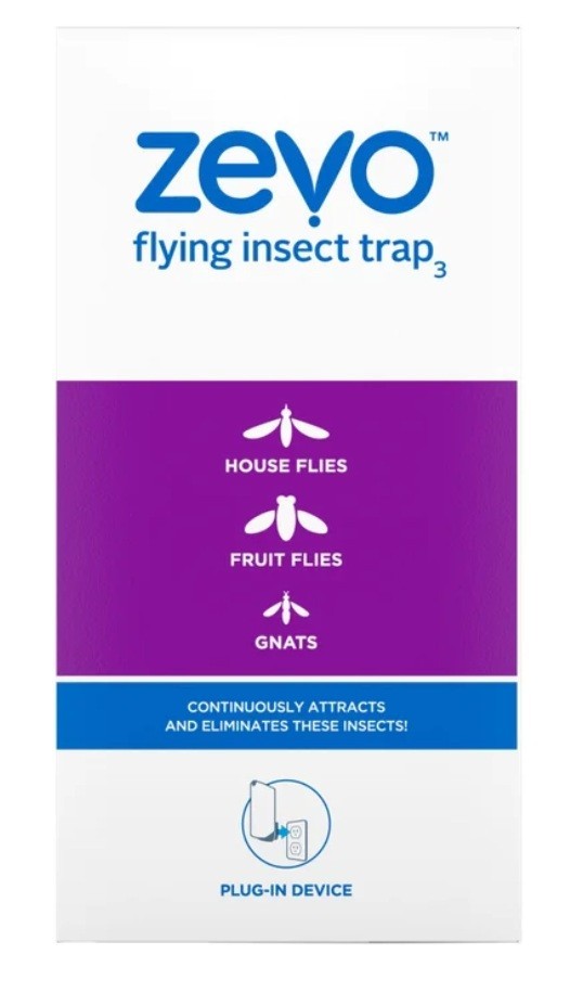Zevo Flying Insect Trap Starter Kit, 2 Devices + 6 Refills