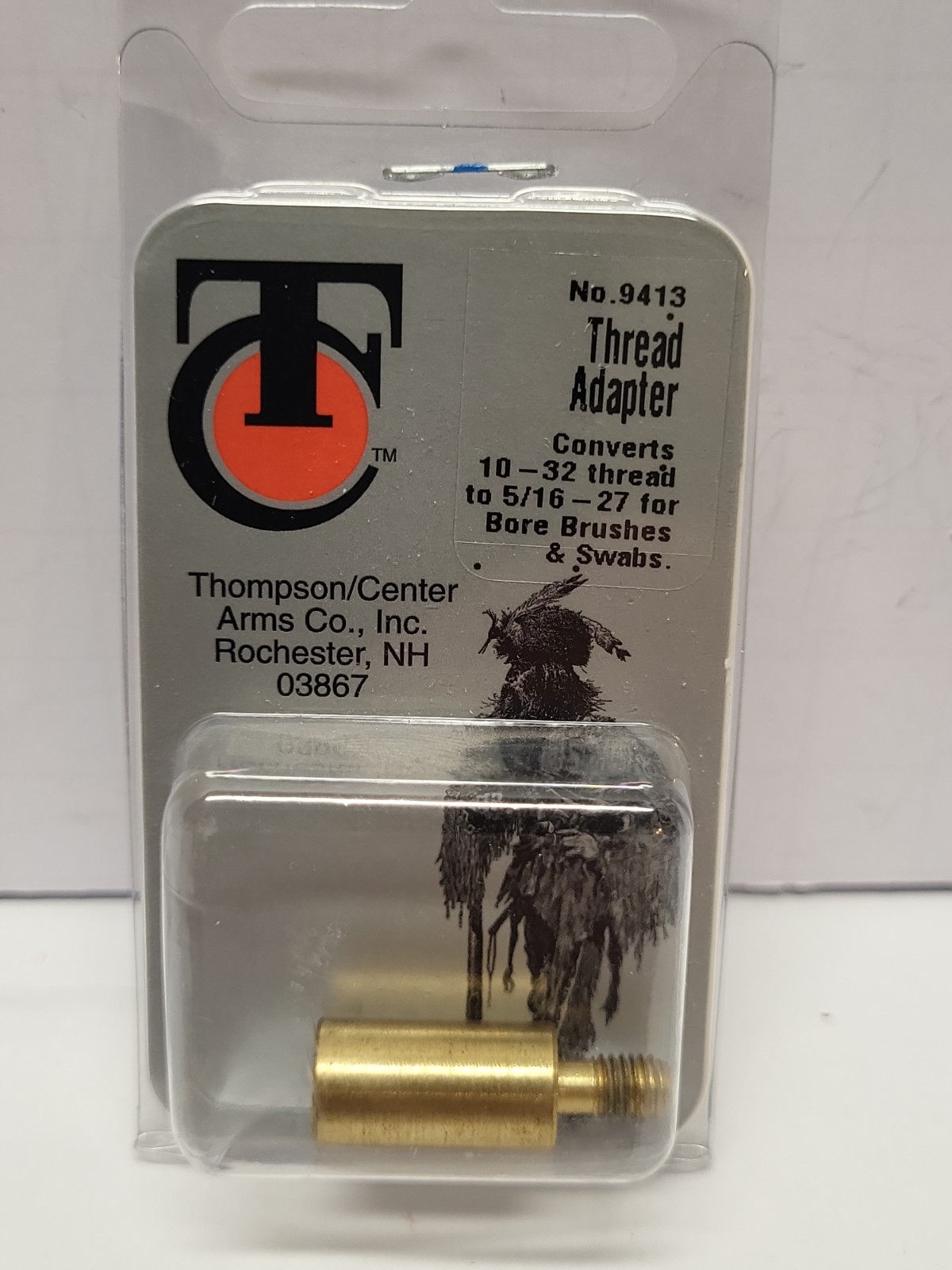 THOMPSON CENTER T/C THREAD ADAPTER CONVERTS 10-32 THREADS TO 5/16-27 #9413 NOS