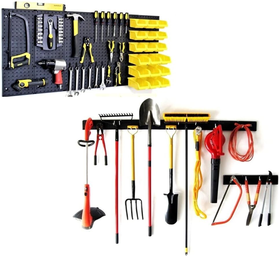 WallPeg Pegboard Wall Organizer & Garden Tools Storage Organizer - PK 160