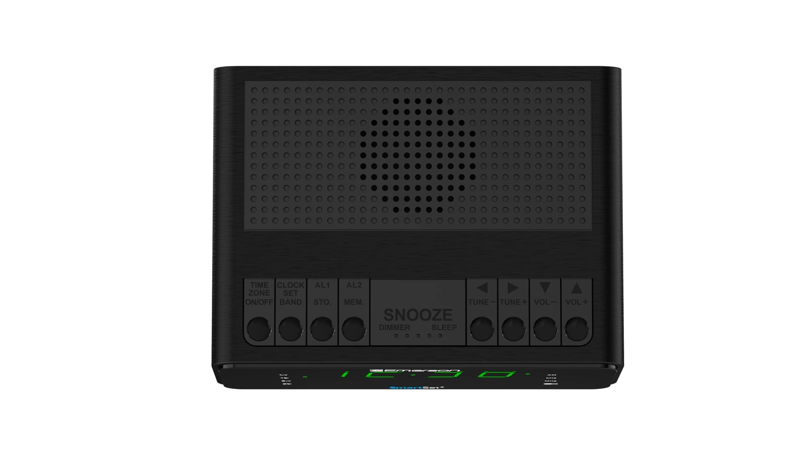 Emerson SmartSet Dual Alarm Clock Radio with AM/FM Radio, CKS1900, Black