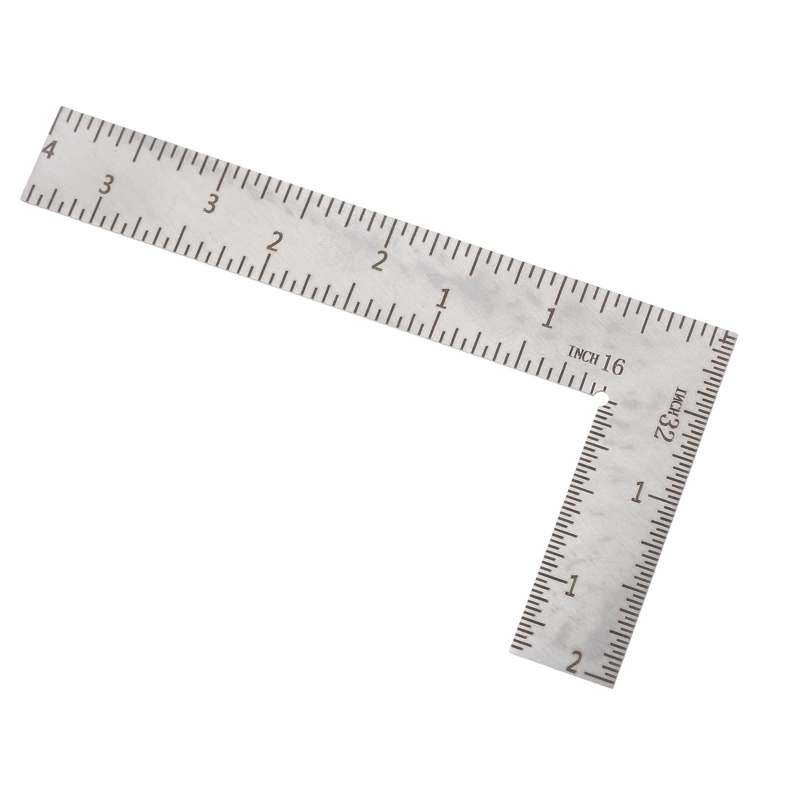 Xinjoduz Stainless Steel L Shaped Right Angle Ruler 2 inch by 4 2*4in, Silver