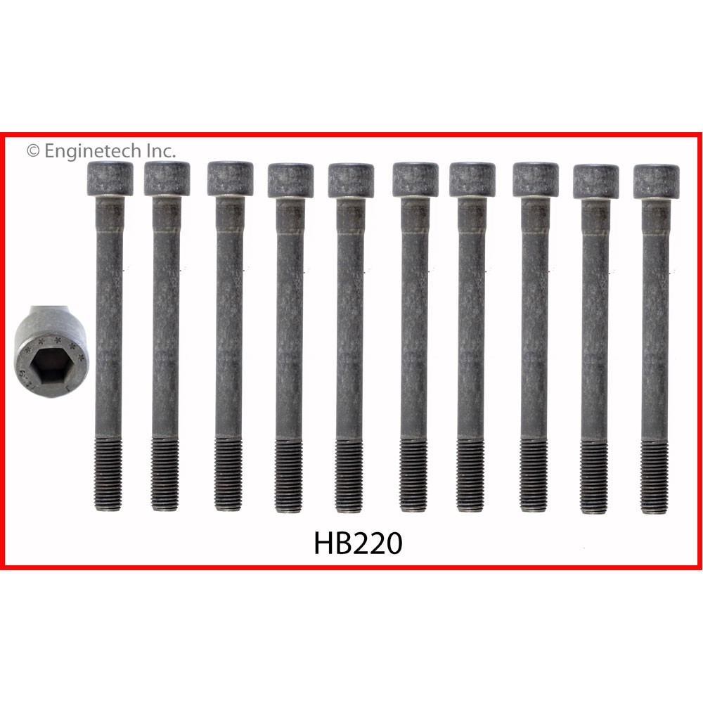 Enginetech Engine Cylinder Head Bolt Set HB220;