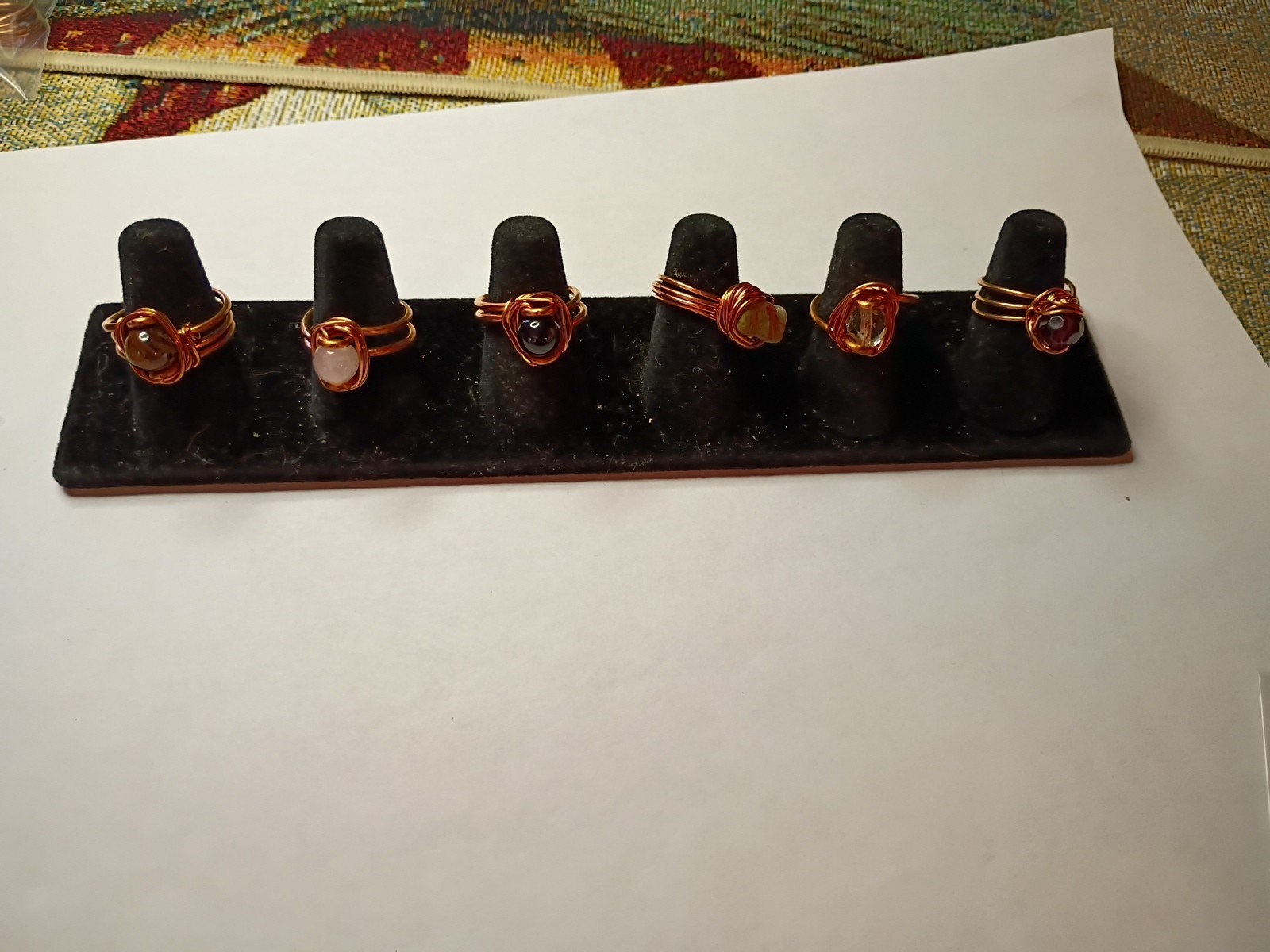 Artisan Copper Handmade Rings Lot Bundle All Size 7 To 7.5 Lot #772