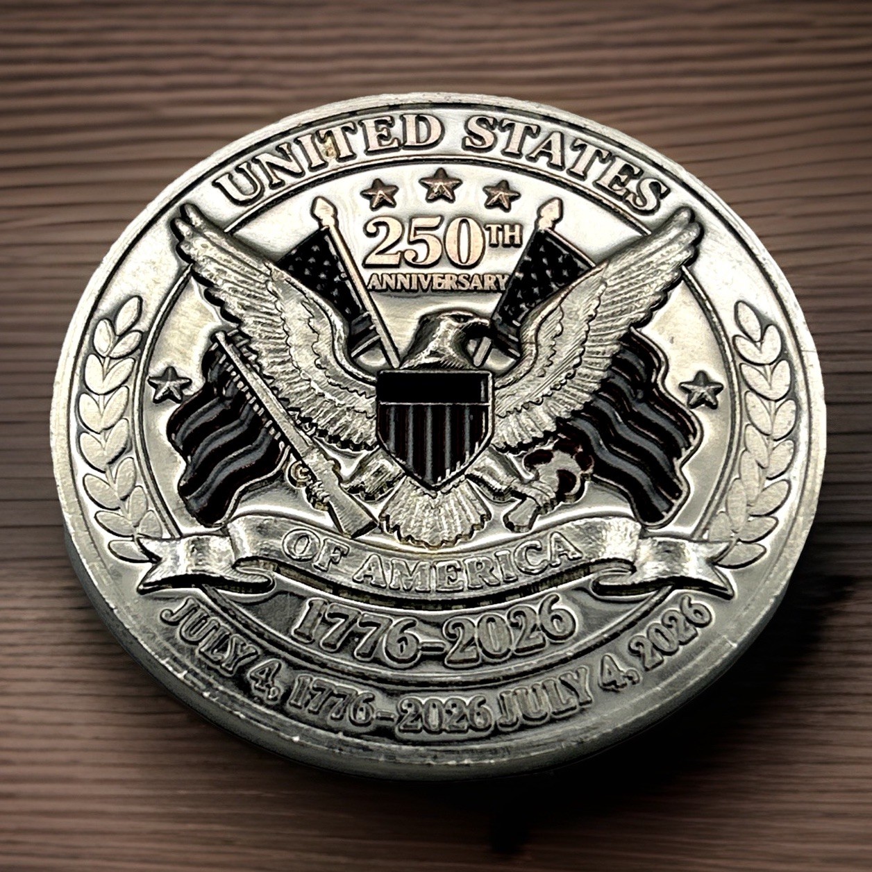 *250TH ANNIVERSARY USA* 1776-2026 LARGE 1.75" 3D Commemorative Coin Medal