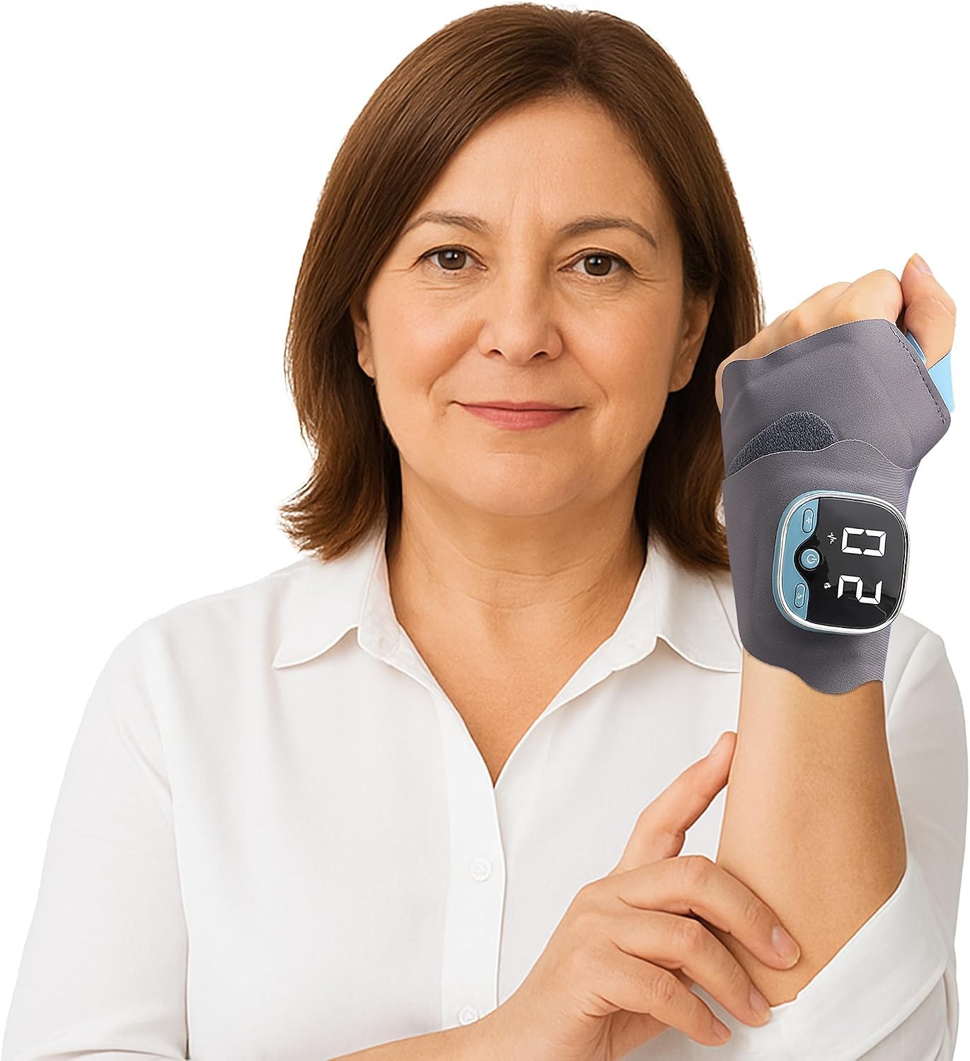 Hand Massager with Heat -5 Modes 9 Intensity Levels,3 Heat Settings Rechargeable