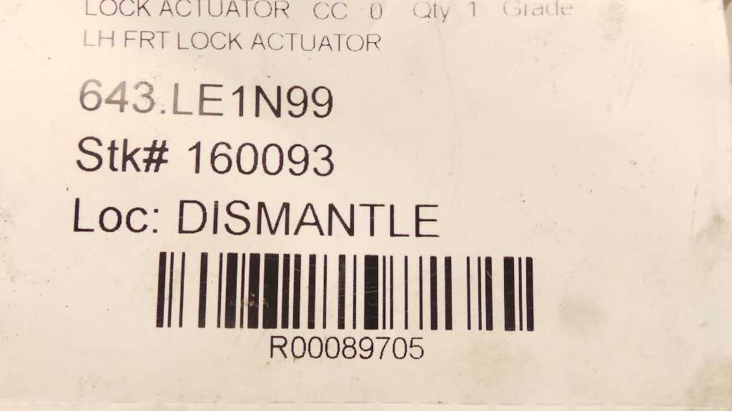 99-05 LEXUS GS300 DRIVER SIDE FRONT DOOR LOCK ACTUATOR ASSEMBLY