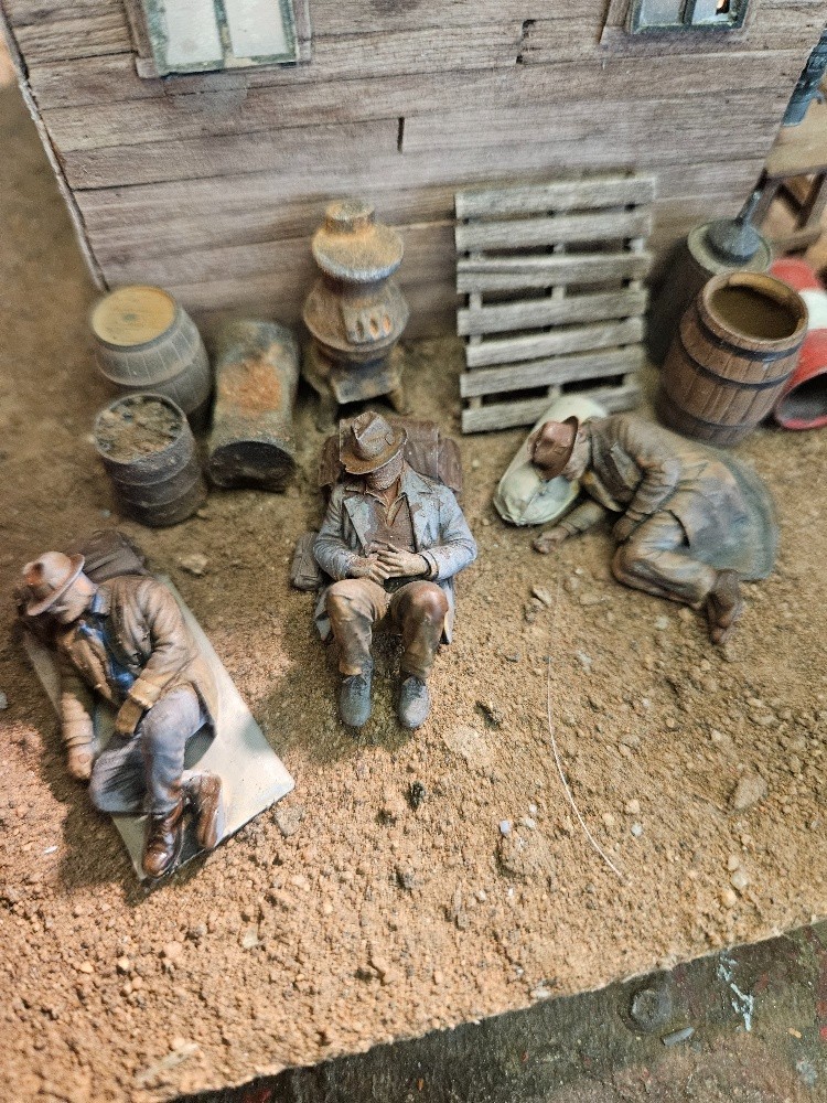 Rusty Rail O Scale 3D printed hobo figures