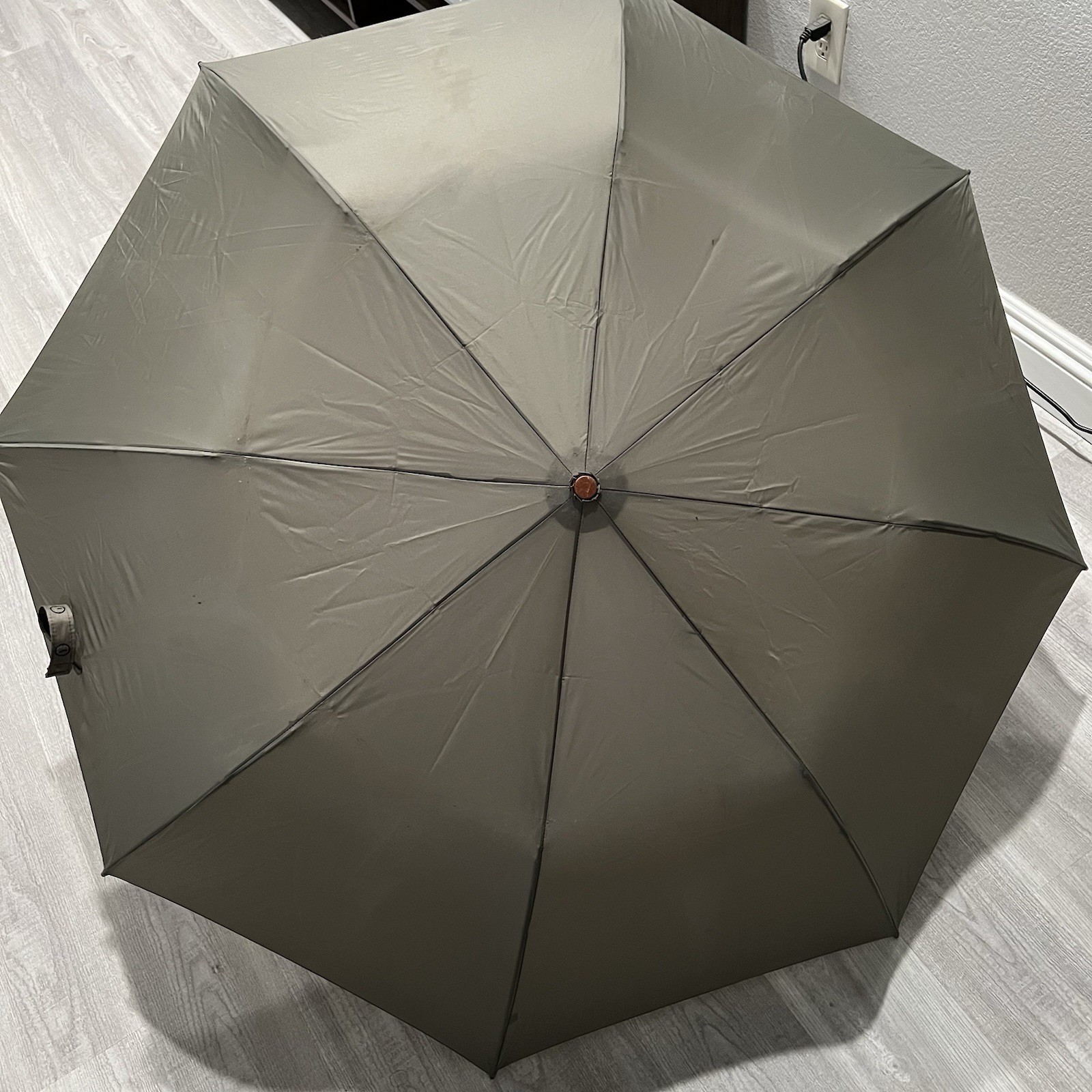 Briggs And Riley Umbrella Olive Green / Brown