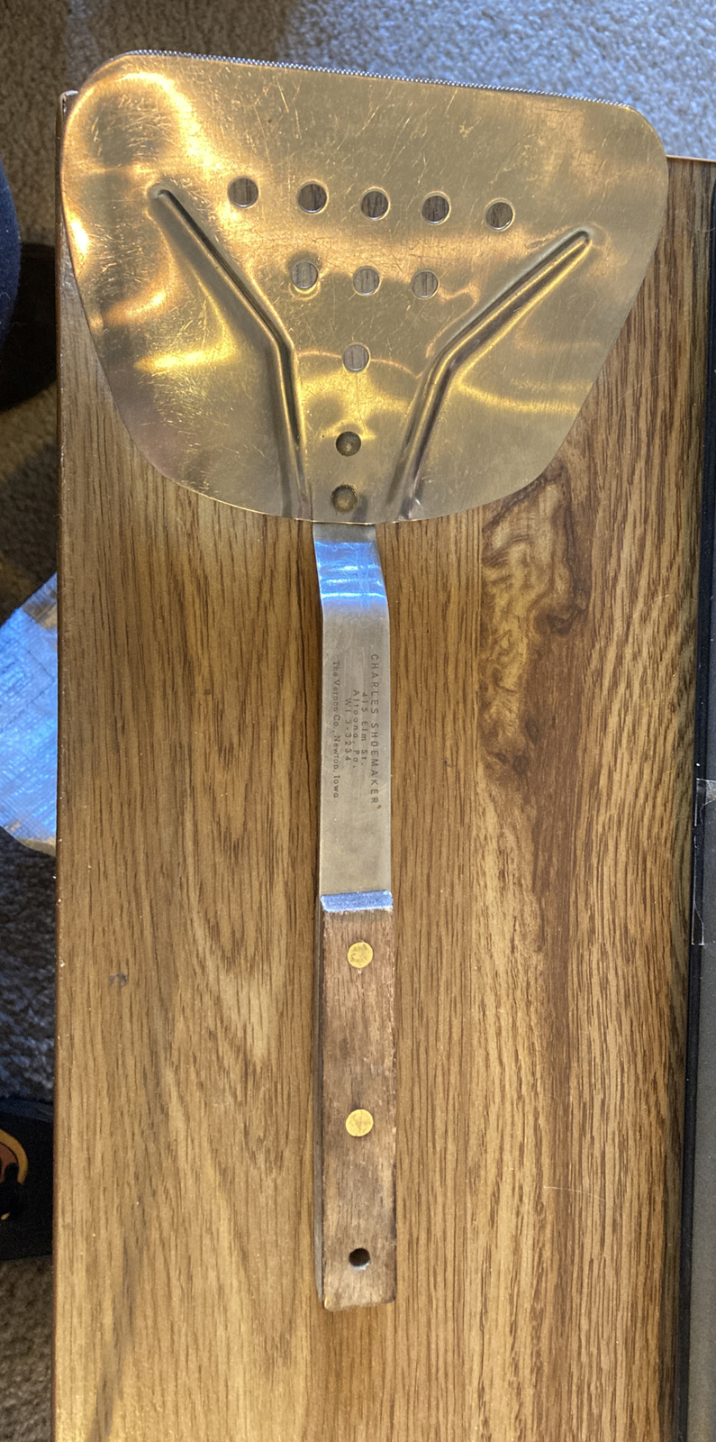 Vintage Stainless Meat Roast turner Vernon Co Japan, 11"