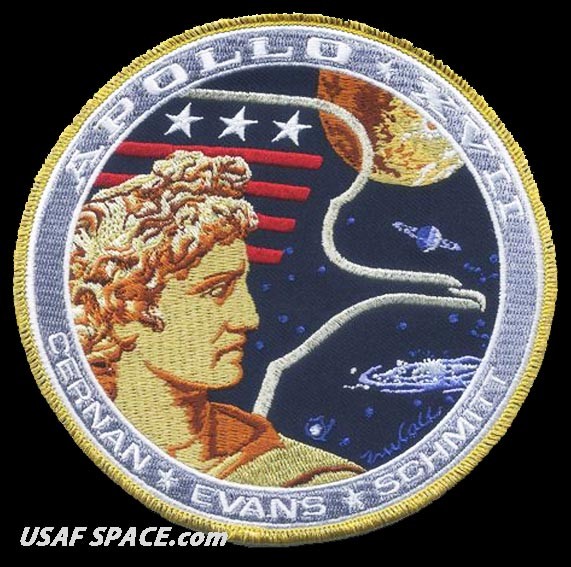 Apollo 17  Mission Commemorative 5" Tim Gagnon ORIGINAL AB Emblem NASA PATCH