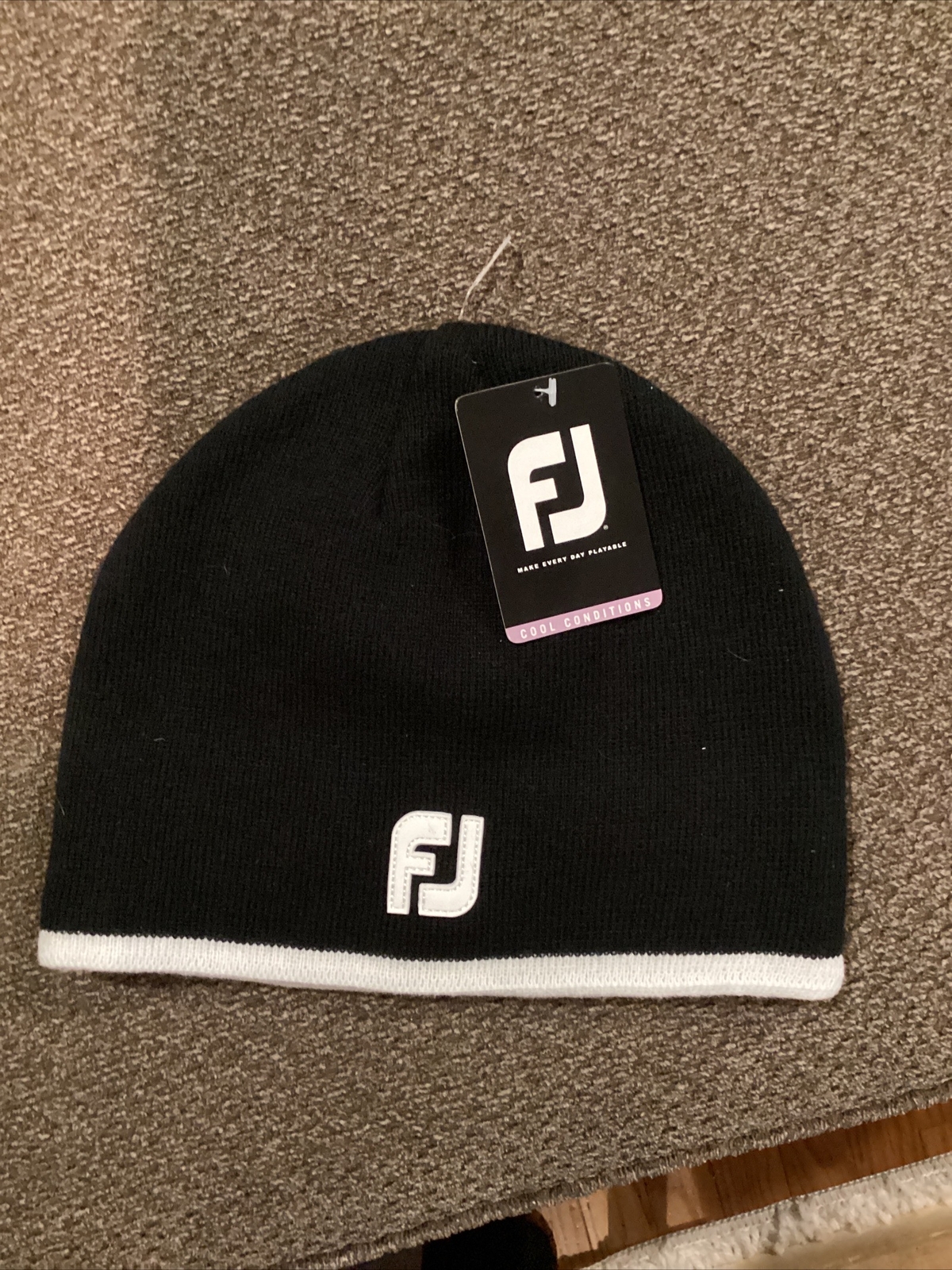 Footjoy Golf Winter Beanie Hat New With Tags Locke Lord Law Firm Logo