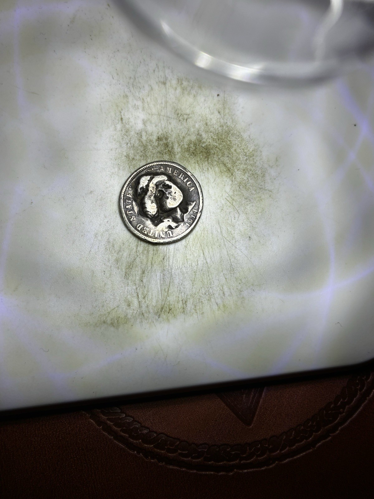 1914 Silver Dime EXTREMELY RARE MINT ERROR