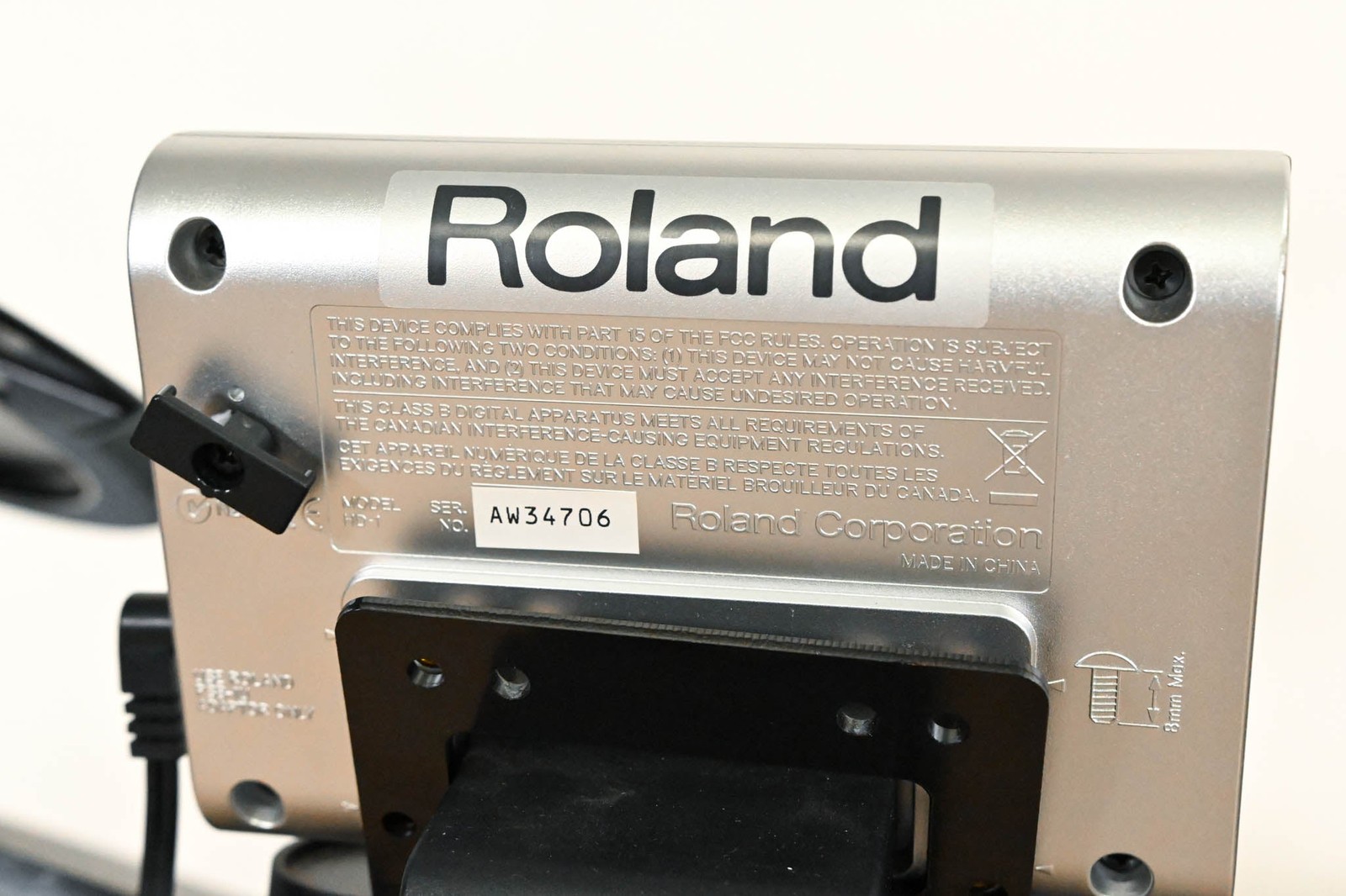 Roland HD-1 V-Drums Lite Electronic Drum Kit w/ Drum Module & Cables CG01T2C