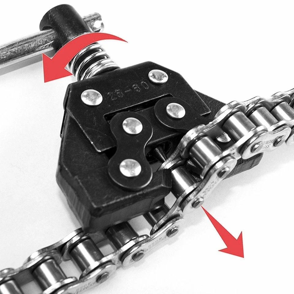 Roller Chain Tools Kit Holder Puller+ Breaker Cutter #25- #60, 420, 415H
