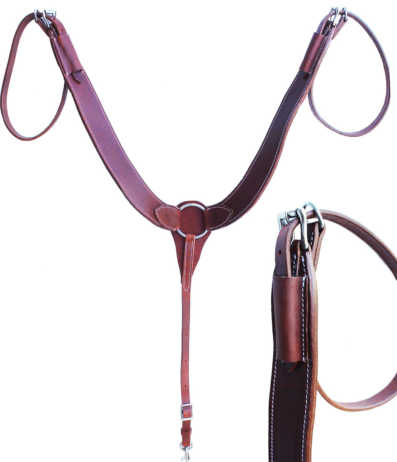 Challenger USA Made Horse Tack Hermann Oak Leather Pulling Breast Collar