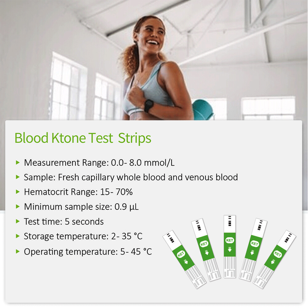 1box=30pcs Test Blood Ketone Strips for Model PM900 Meter