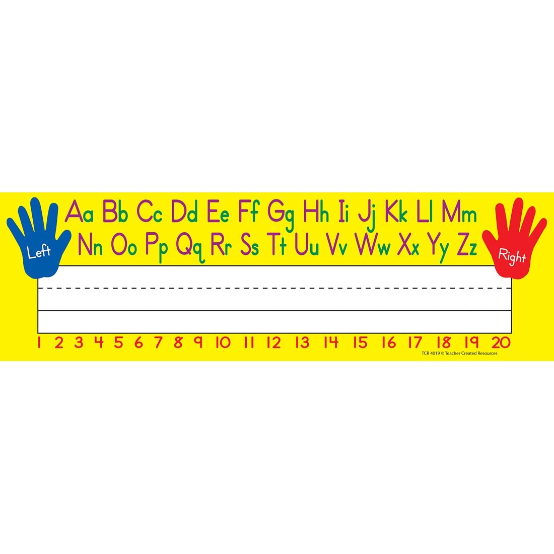 Left/Right Alphabet Name Plates by Teacher Created Resources
