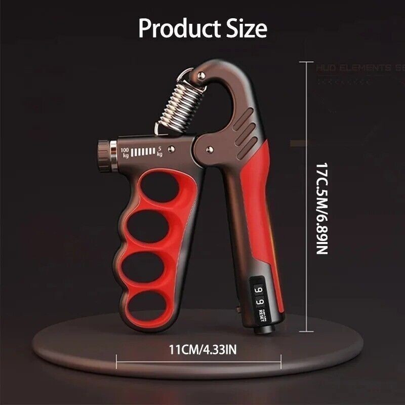Adjustable Hand Grip Strengthener 5-100KG Hand and Forearm Trainer with Counter