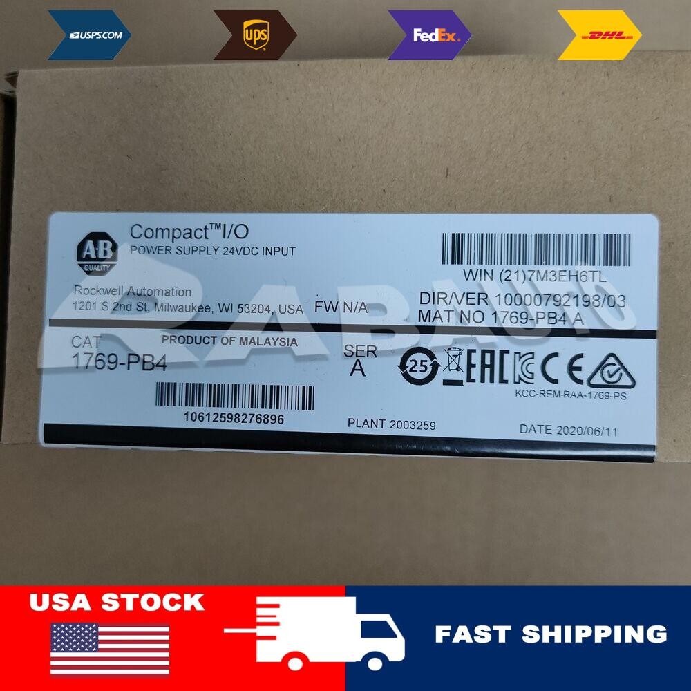 New Factory AB 1769-PB4 SER A CompactLogix Power Supply 1769PB4 US Free Tax