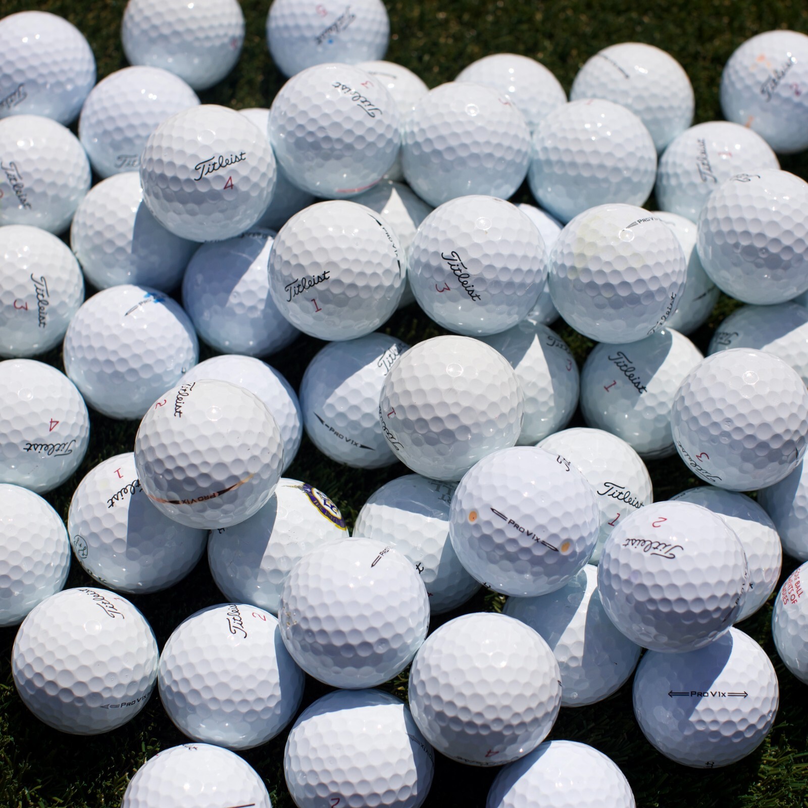 24 Titleist Pro V1x Near Mint Quality Used Golf Balls 4A / AAAA - FREE SHIPPING