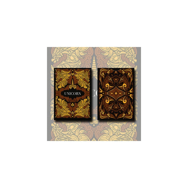 UNICORN COPPER DECK OF PLAYING CARDS POKER SIZE BY ALOY DESIGN
