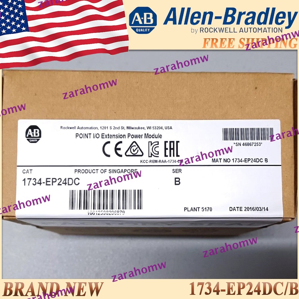 New in Box AB 1734-EP24DC/B POINT I/O Extension Power Module 1734EP24DC serB 1PC