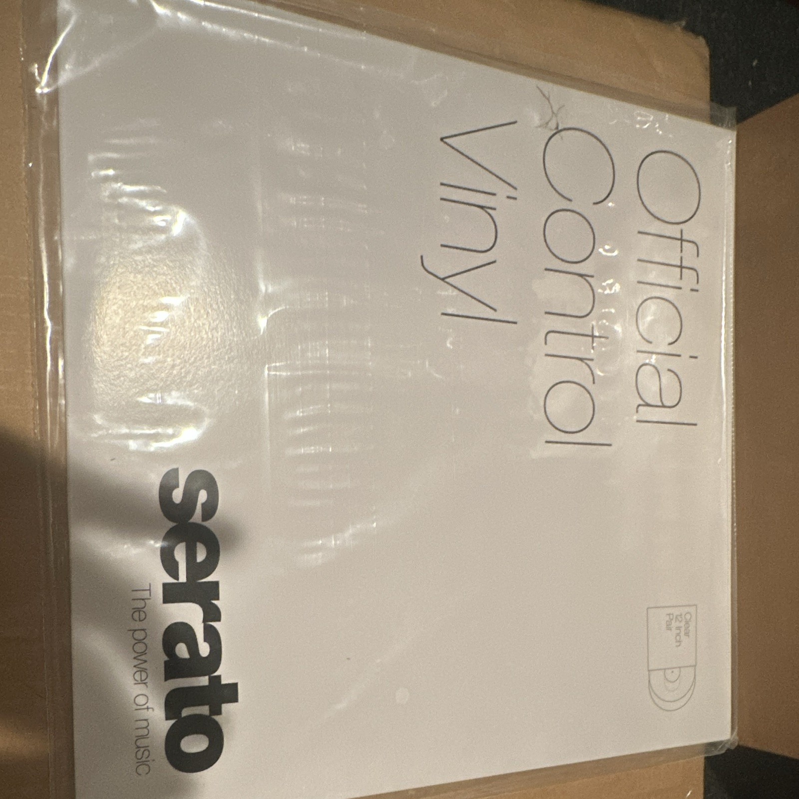 Serato Official Clear Control Vinyl Pair for Serato DJ Pro Timecode Records